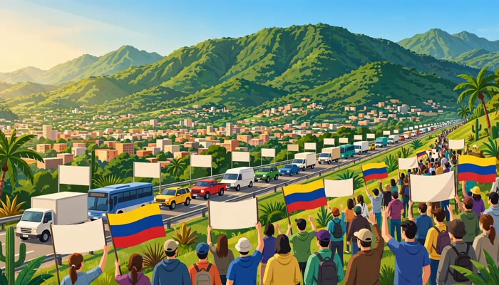 «Estoy aquí»: el regreso de Machado y la caravana que convierte las carreteras de Venezuela en un pulso político