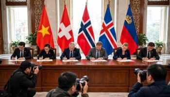 Histórico acuerdo Vietnam-EFTA: Hanói firma pacto comercial con Suiza, Noruega, Islandia y Liechtenstein